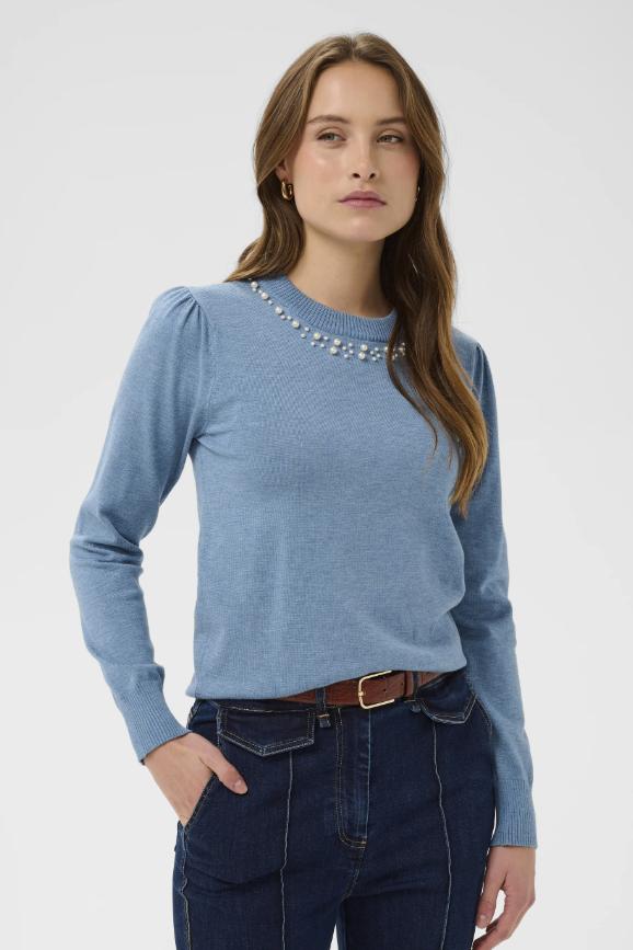 trui Saint Tropez met pareltjes, Maat 38/40 (M), Zo goed als nieuw, Saint Tropez, Verzenden