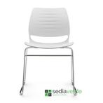 Sedia Verde Venetia Kantine Stoel Chroom Slede Frame, Huis en Inrichting, Stoelen, Ophalen of Verzenden