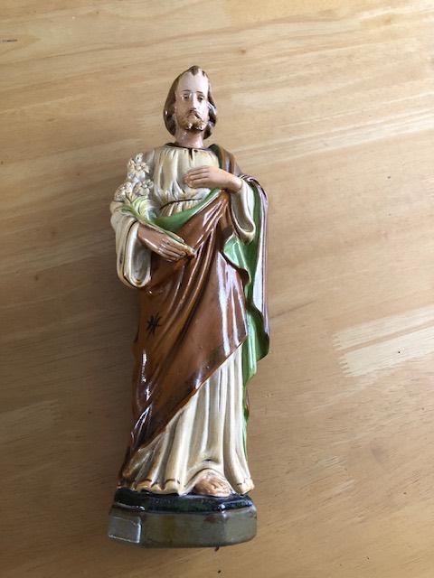 Te koop antiek St Jozef beeld, Antiek en Kunst, Antiek | Religie, Ophalen