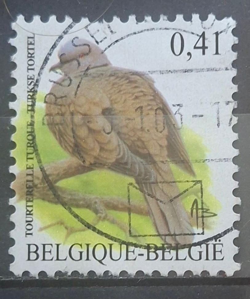 Belgie Vogel Postzegel (B1-P15), Ophalen of Verzenden, Gestempeld