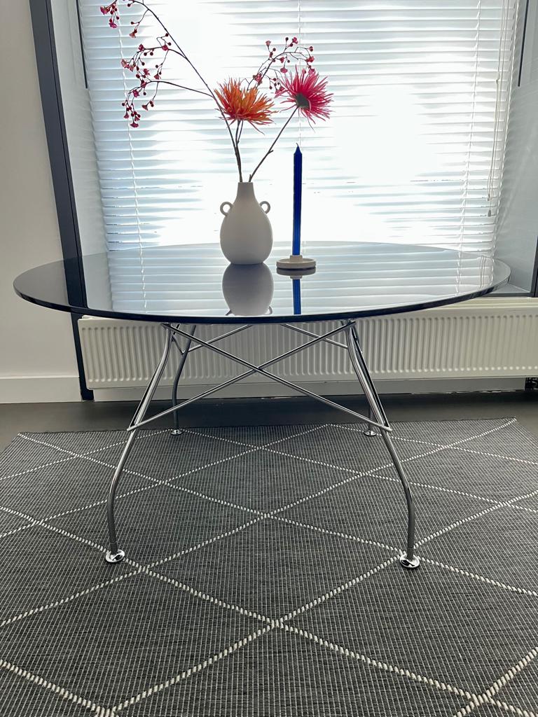 Eettafel | Vergadertafel | Kartell | Glossy | Ø130 cm, Ophalen, Design, Modern, Rond, Zo goed als nieuw