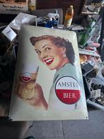Amstel bier bord, Verzamelen, Merken en Reclamevoorwerpen, Ophalen of Verzenden, Gebruikt, Reclamebord
