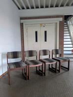 Set 4 midcentury stoelen, Huis en Inrichting, Ophalen, Gebruikt, Bruin, Vintage furniture midcentury Duits modernist