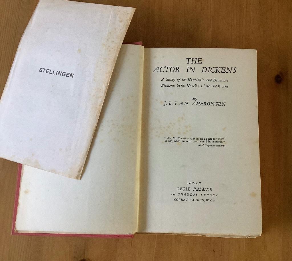 Charles Dickens/J.B. van Amerongen/the actor in Dickens, Verzenden, Charles Dickens/van Amerongen