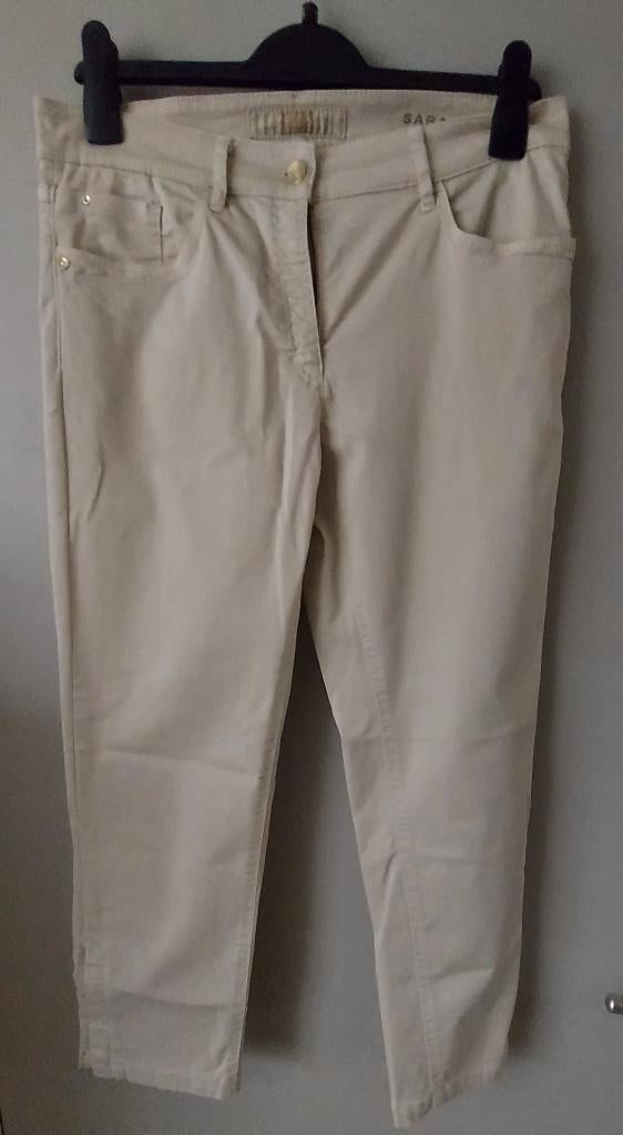 Broek van Zerres Jeans, maat 40, Maat 38/40 (M), Beige, Zo goed als nieuw, Lang