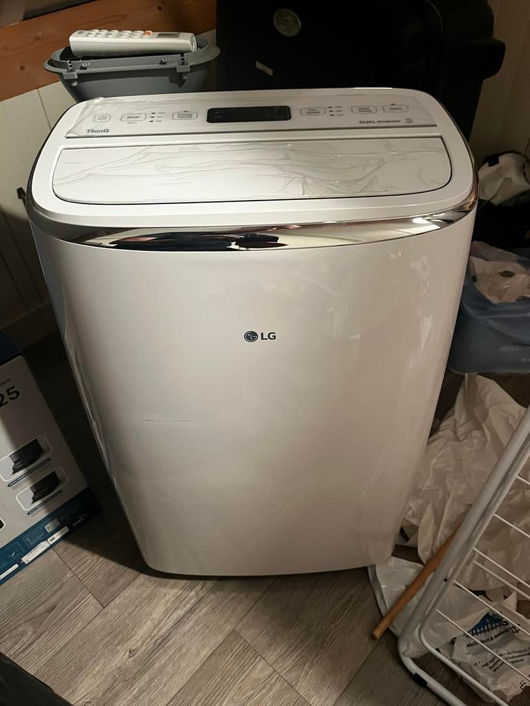 LG Mobiele Airco - Altijd Goed Gewerkt, Met Afstandsbedienin, Witgoed en Apparatuur, Airco's, Ophalen, Gebruikt, Minder dan 60 m³
