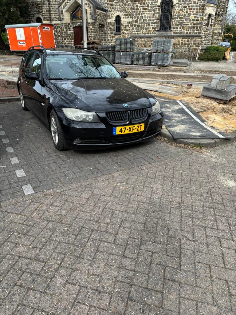 BMW 3-Serie 2.0 318 D Touring 2007 Zwart, Auto's, BMW, Achterwielaandrijving, 1995 cc, 4 cilinders, Origineel Nederlands