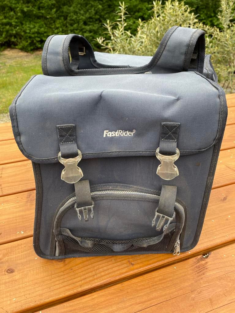 Dubbele fietstas FastRider - Gebruikt maar nog prima, Ophalen, Gebruikt