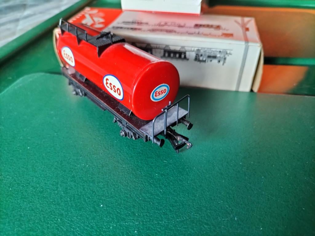 Fleischmann HO Esso wagon 5032, Gebruikt, Gelijkstroom, Fleischmann, Wagon