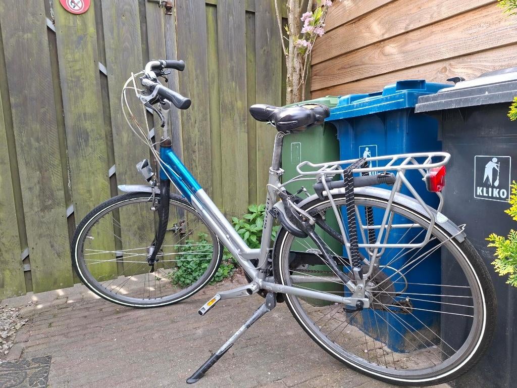 Gazelle lite hybrid fiets damesfiets, Ophalen, Gebruikt, Velgrem, Minder dan 47 cm