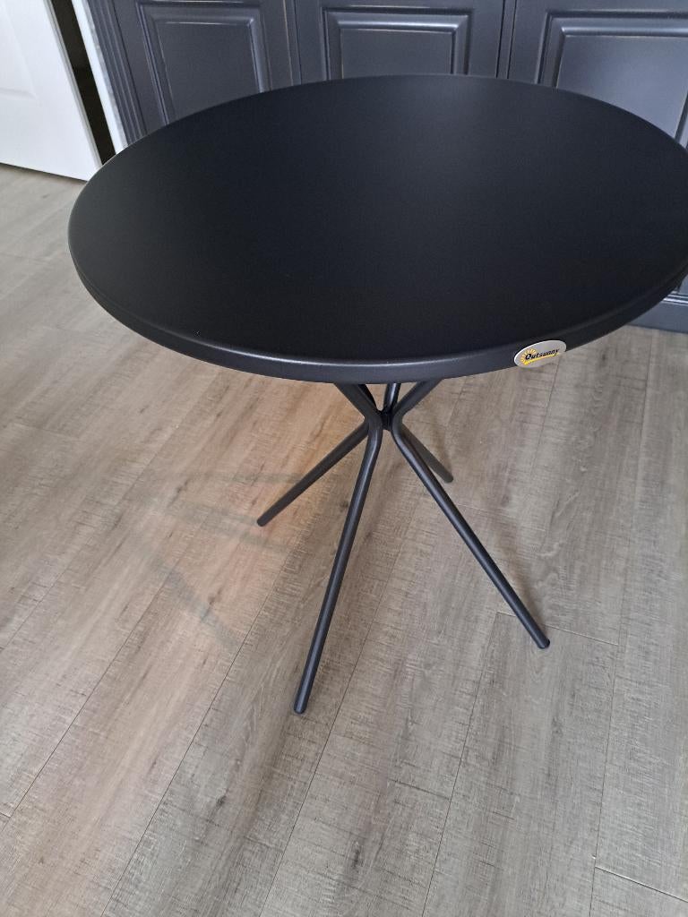 Tuin Balkon tafel  met 2 stoelen, Ophalen, Nieuw, Rond, Metaal