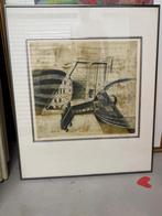 Originele litho/ets Corneille (CoBrA) - Vroeg abstract werk, Ophalen of Verzenden