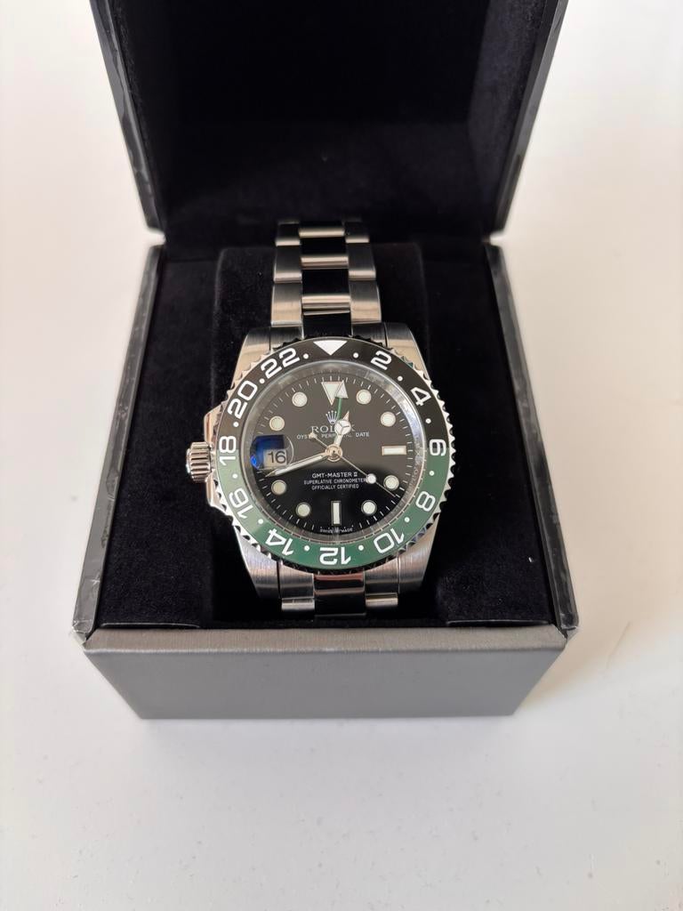 Te koop Rolex GMT master ‘sprite’, Ophalen of Verzenden, Zo goed als nieuw, Staal, Rolex