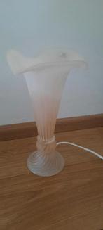 glazen tafelmodel lamp, Klassiek, Ophalen of Verzenden, Minder dan 50 cm, Glas