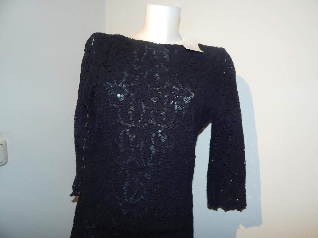 BA&SH Nieuwe zwarte jurk open gewerkte stof schattig 1/S, Verzenden, Zwart, Nieuw, Ba&sh