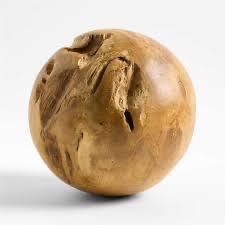 Grote decoratieve Teakwortelhouten Bol - Rustiek Accent, Huis en Inrichting, Woonaccessoires | Overige, Zo goed als nieuw, Ophalen