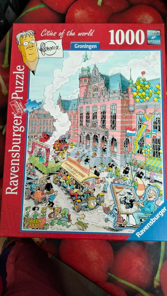 Ravensburger puzzel 1000 stukjes Groningen / Universiteit, Ophalen of Verzenden, 500 t/m 1500 stukjes, Zo goed als nieuw