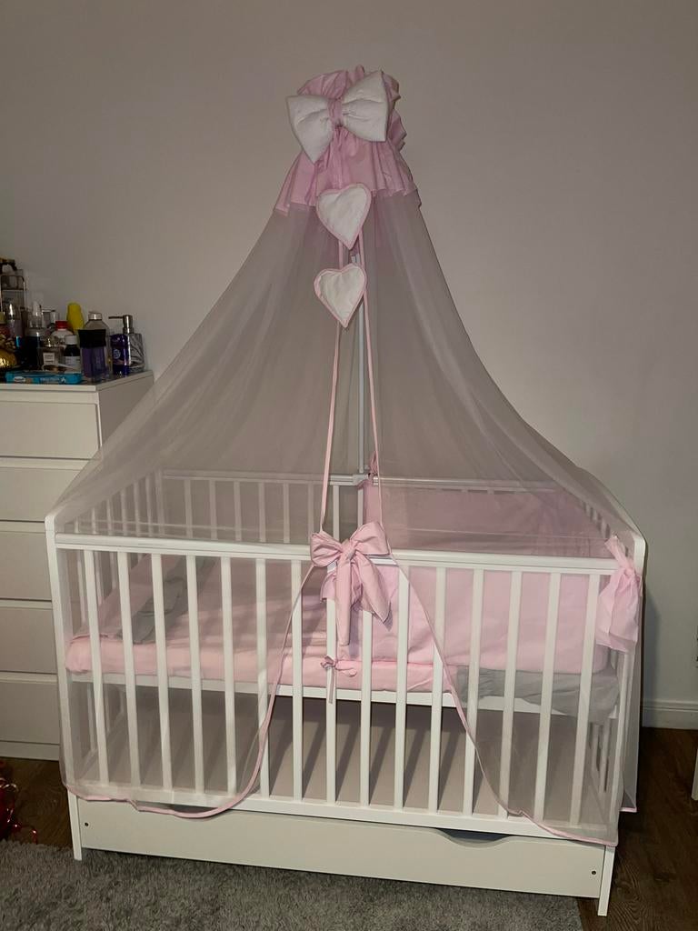 Babybed, Ophalen of Verzenden, Zo goed als nieuw, Minder dan 140 cm, Minder dan 70 cm