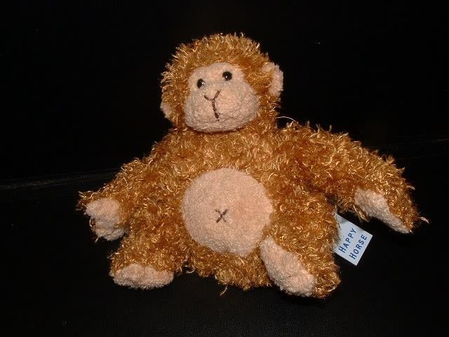 HAPPY HORSE AAP KRULLERIGE BADSTOF BRUIN BROWN, Ophalen of Verzenden, Nieuw, Overige typen