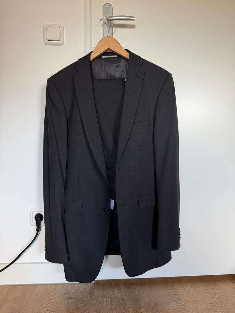 Herenpak WE, woolmark blend, zwart 46/49, Kleding | Heren, Ophalen of Verzenden, Gedragen, Maat 46 (S) of kleiner, Zwart