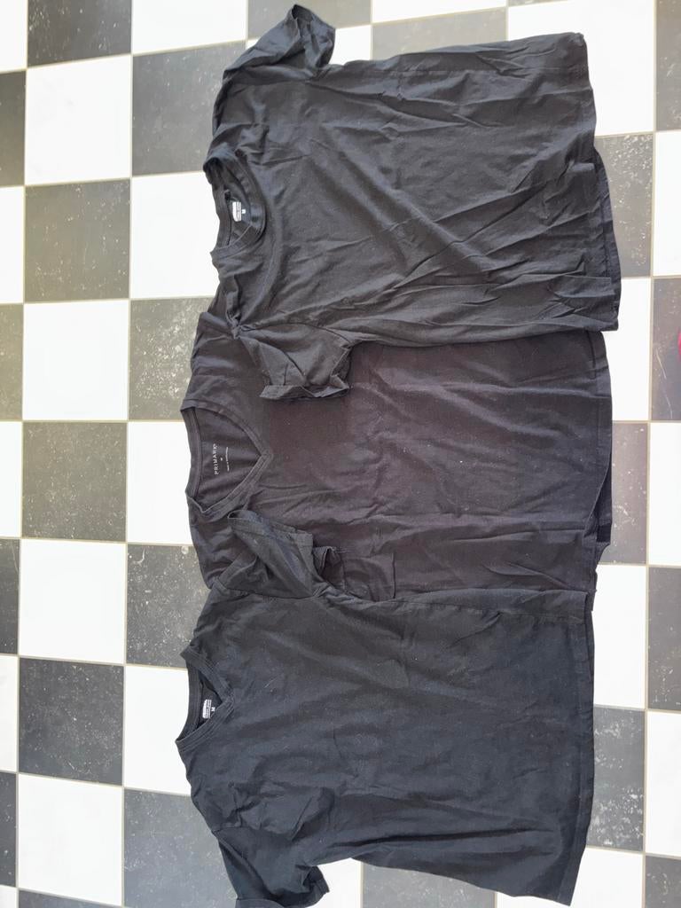 3 zwarte ondershirts Zeeman en Primark - Maat M, Kleding | Heren, T-shirts, Ophalen of Verzenden, Gedragen, Maat 48/50 (M), Zwart