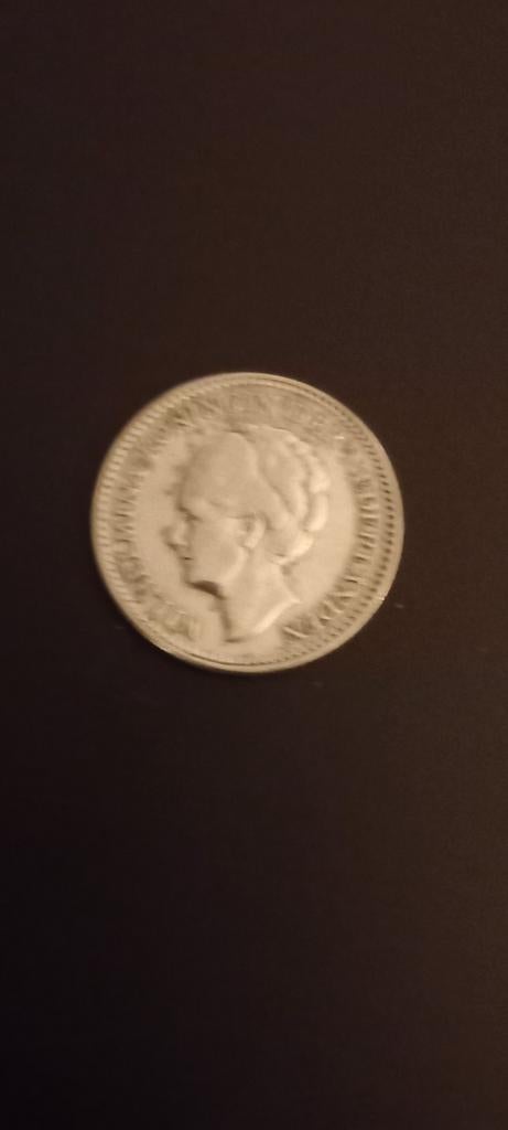 Halve Gulden 1929 Koningin Wilhelmina Zilver, Postzegels en Munten, Munten | Nederland, ½ gulden, Zilver, Ophalen of Verzenden