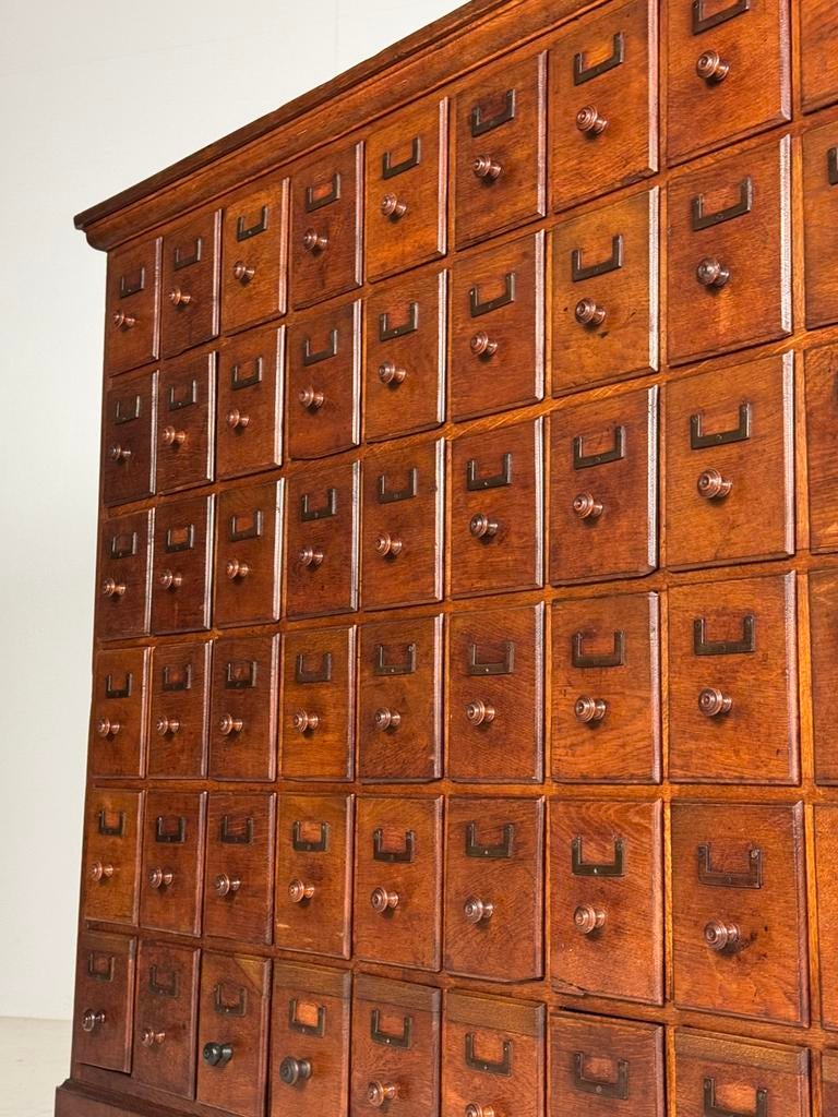 Apothekerskast ladekast eiken, Huis en Inrichting, Kasten | Ladekasten, Ophalen, 5 laden of meer, Zo goed als nieuw, Minder dan 100 cm