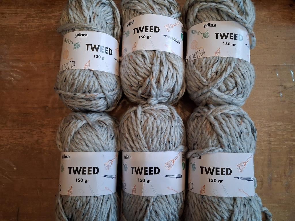 Garens Tweed. 6 bollen., Hobby en Vrije tijd, Ophalen of Verzenden, Nieuw, Breien of Haken, Wol of Garen