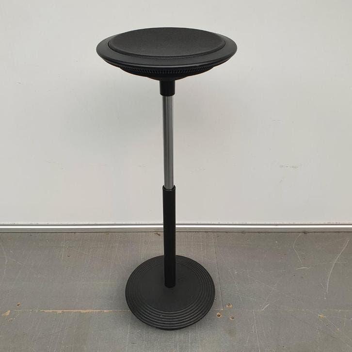 Wilkhahn Stitz - stoelkruk - kruk- zwart leder-nieuw in doos, Ophalen, 5 krukken of meer, In hoogte verstelbaar, 60 tot 90 cm