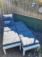 IKEA ligbedden + kussen, Tuin en Terras, Ophalen, Gebruikt, Aluminium