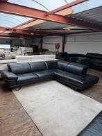 Zwart leren design hoekbank Natuzzi bank bankstel Z.G.A.N., 2871SK, Mariansoliak8@gmail.com, Ophalen of Verzenden, Zo goed als nieuw