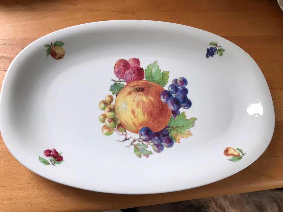 Serveerschaal fruitafbeelding, Ophalen