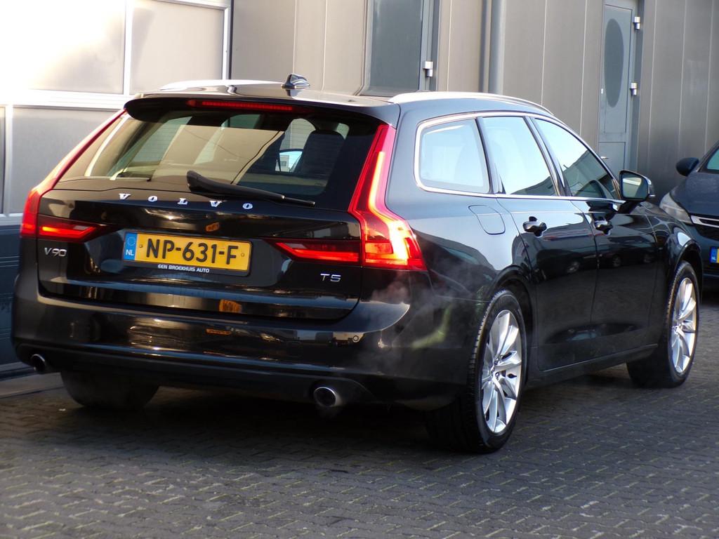 Volvo V90 2.0 T5 Momentum|ACC|Memory|Leder|Virtual|PDC|LED, Auto's, 1969 cc, Zwart, 93 €/maand, Onderhoudsboekje