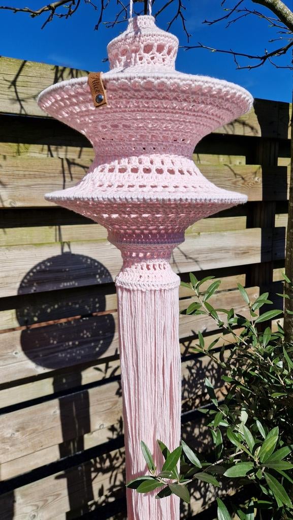 Handgehaakte lampion voor tuinfeest - Puur handwerk, Ophalen of Verzenden, Nieuw, Versiering, Geboorte of Huwelijk