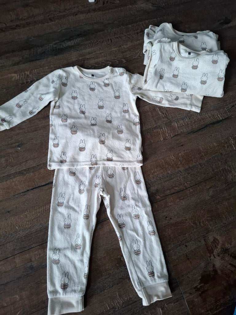 Set van 3 badstof Nijntje pyjama's maat 86/92, Nacht- of Onderkleding, Gebruikt, Jongetje of Meisje, Ophalen of Verzenden