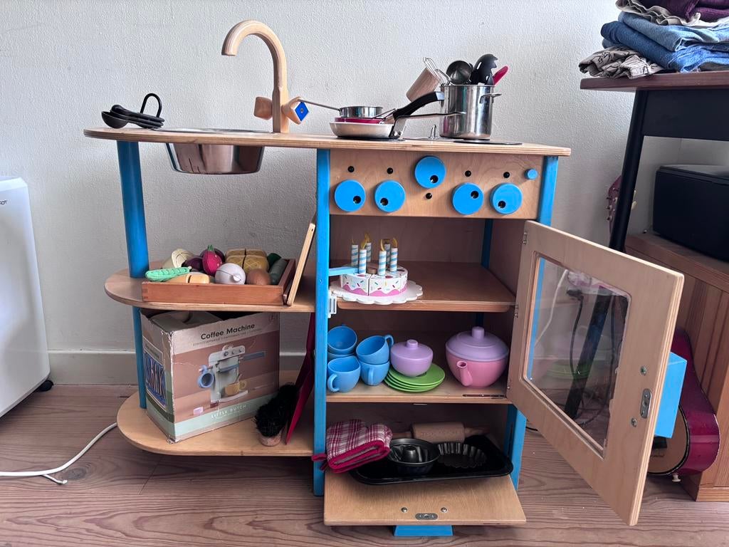 Keukentje van Dijk met leuke (echte!) keukenspulletjes, Ophalen, Gebruikt, Meubelstuk of Keukentje