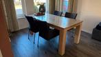 Eetkamertafel (180x90) en 2 salontafels (55x55), Ophalen, 50 tot 100 cm, Zo goed als nieuw, 150 tot 200 cm