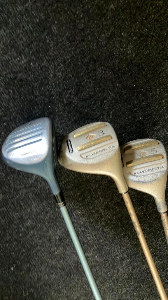 3 houten golfclubs, Sport en Fitness, Golf, Ophalen of Verzenden, Gebruikt, Club