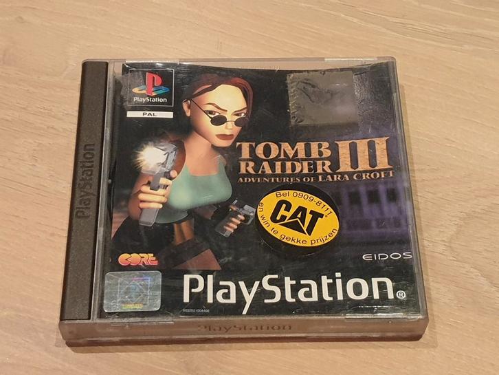 Tomb Raider III: Adventures of Lara Croft - PlayStation 1, Spelcomputers en Games, Games | Sony PlayStation 1, Zo goed als nieuw