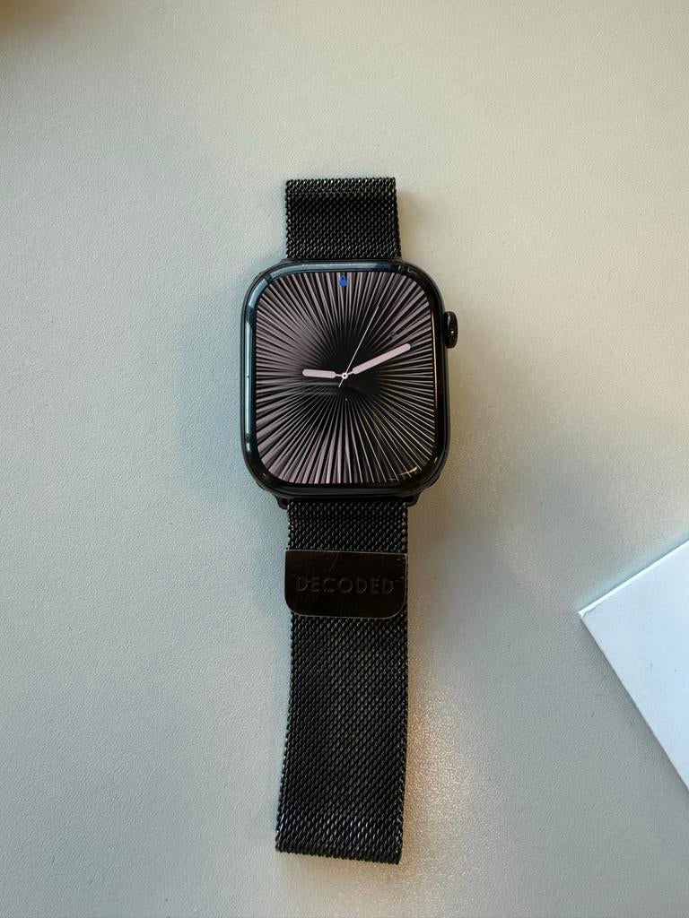 Apple Watch Series 10 - 46mm, Sieraden, Tassen en Uiterlijk, Smartwatches, Afstand, Zwart, IOS, Ophalen of Verzenden