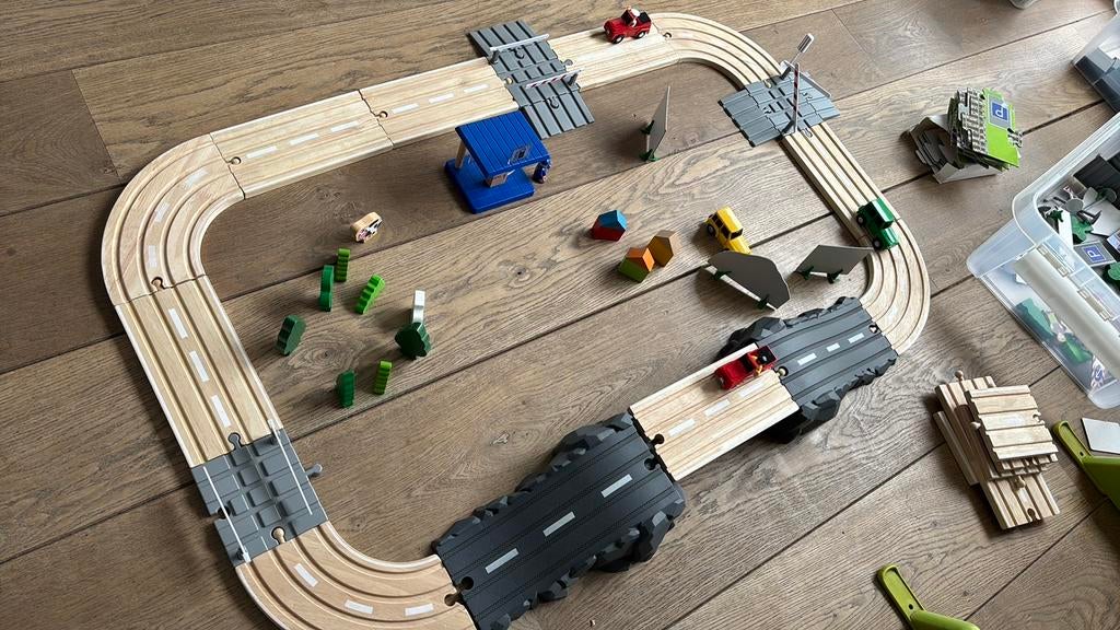 Houten autoweg met extra’s (Lidl), Ophalen, Gebruikt