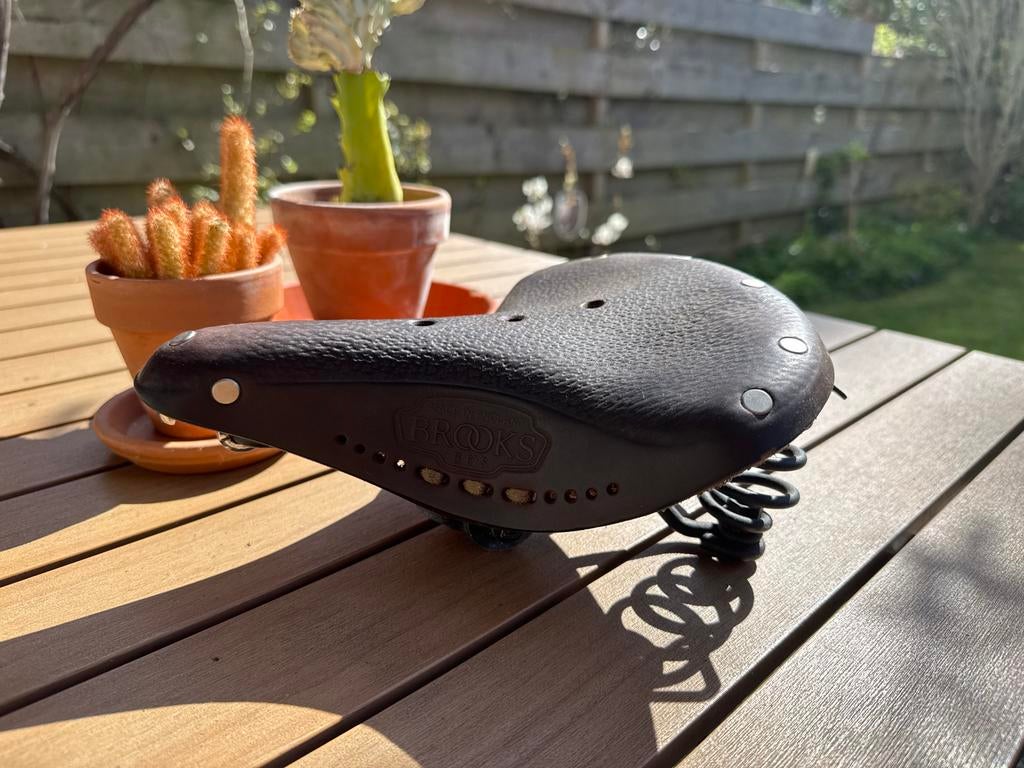 Brooks B67 S leren zadel, Fietsen en Brommers, Fietsonderdelen, Ophalen, Gebruikt, Zadel, Leer