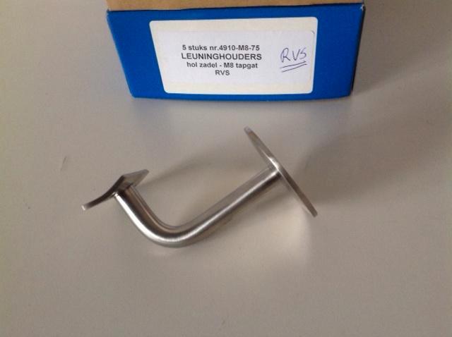 RVS leuninghouder, Doe-het-zelf en Verbouw, Hang- en Sluitwerk, Nieuw, Overige typen, Rvs, Ophalen of Verzenden