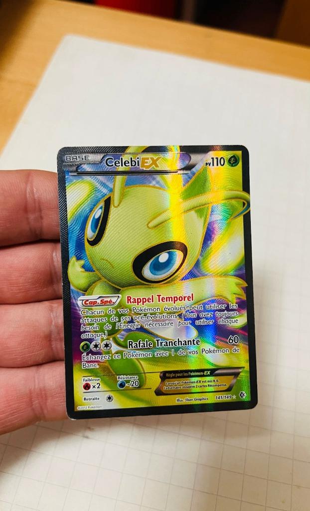 Celebi Ex 141/149 Holo XY Boundaries Crossed Pokemon, Verzenden, Zo goed als nieuw, Losse kaart, Foil