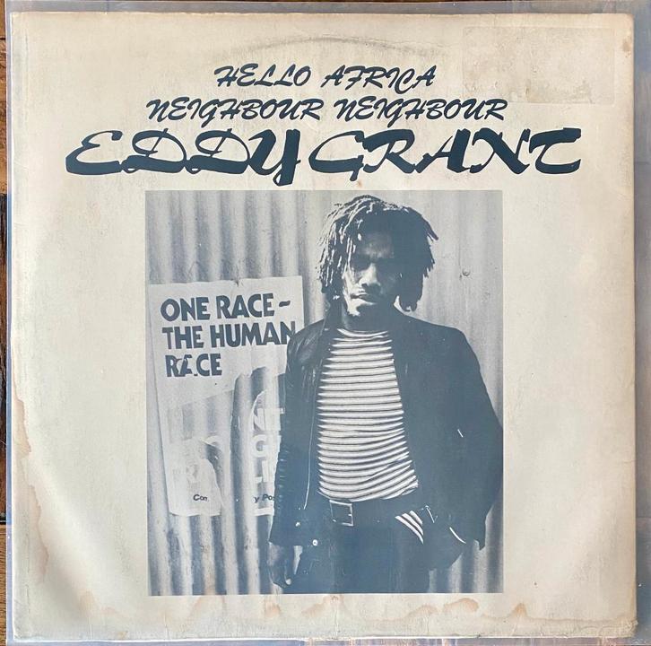 Eddy Grant – Hello Africa (1977) VG+/G 12" Maxi, Cd's en Dvd's, Vinyl | Latin en Salsa, Gebruikt, 12 inch, Ophalen of Verzenden