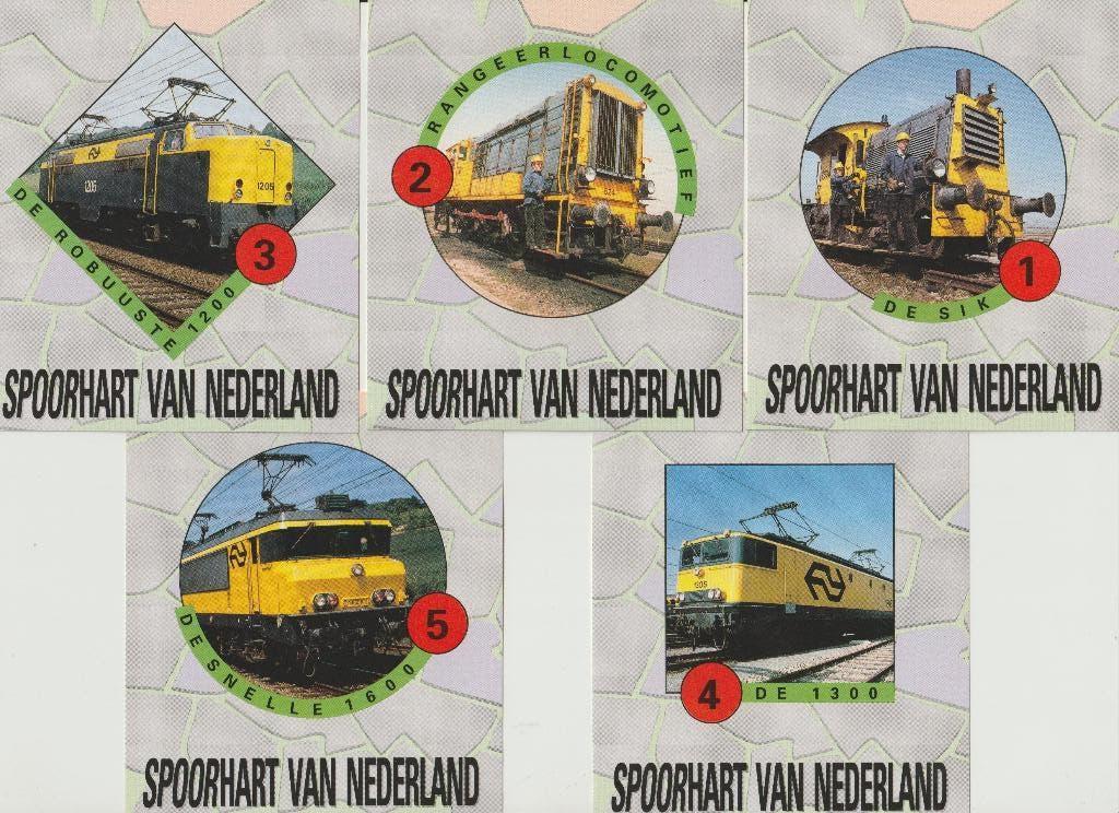 SPOORHART VAN NEDERLAND DE SIK, 524, 1205, 1305 SNELLE 1625, Ophalen of Verzenden, Zo goed als nieuw