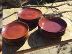 Pruszkow Poland Mid-Century Bruine Borden Set, Ophalen of Verzenden