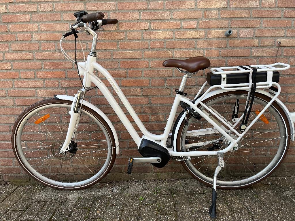 Elektrische stadsfiets Elops 920 LF wit maat S/M, Fietsen en Brommers, Fietsen | Dames | Damesfietsen, Zo goed als nieuw, Overige merken