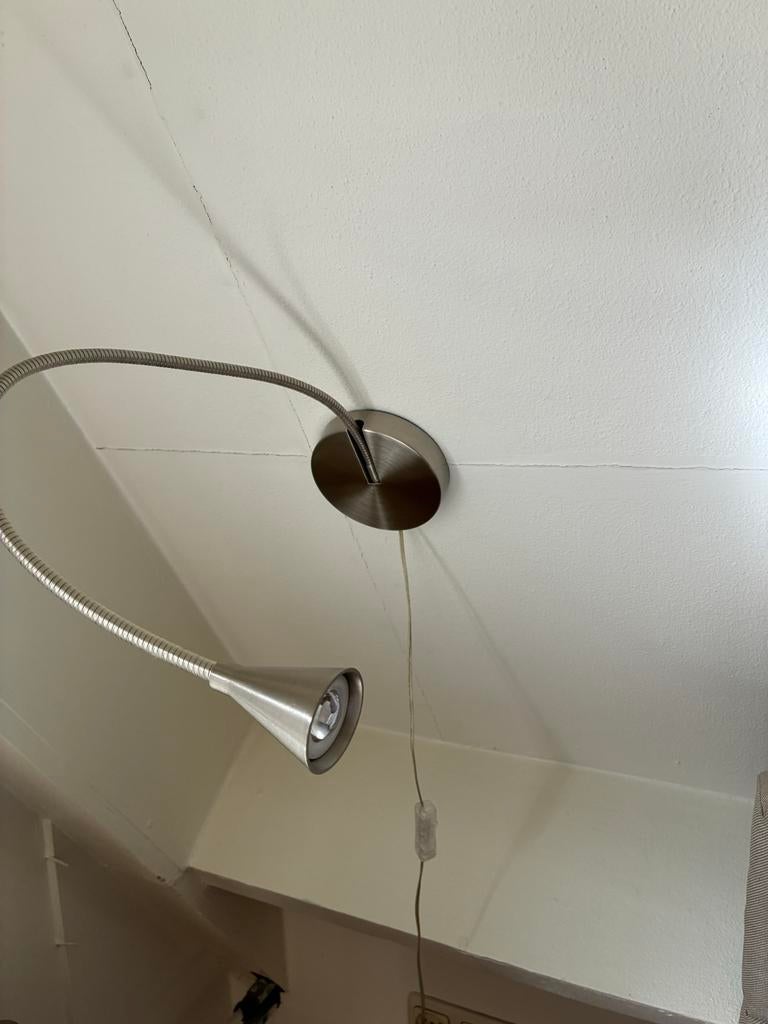 2x Flexibele Nachtlampjes - Ideaal voor Slaapkamer, Huis en Inrichting, Lampen | Wandlampen, Ophalen, Gebruikt, Metaal