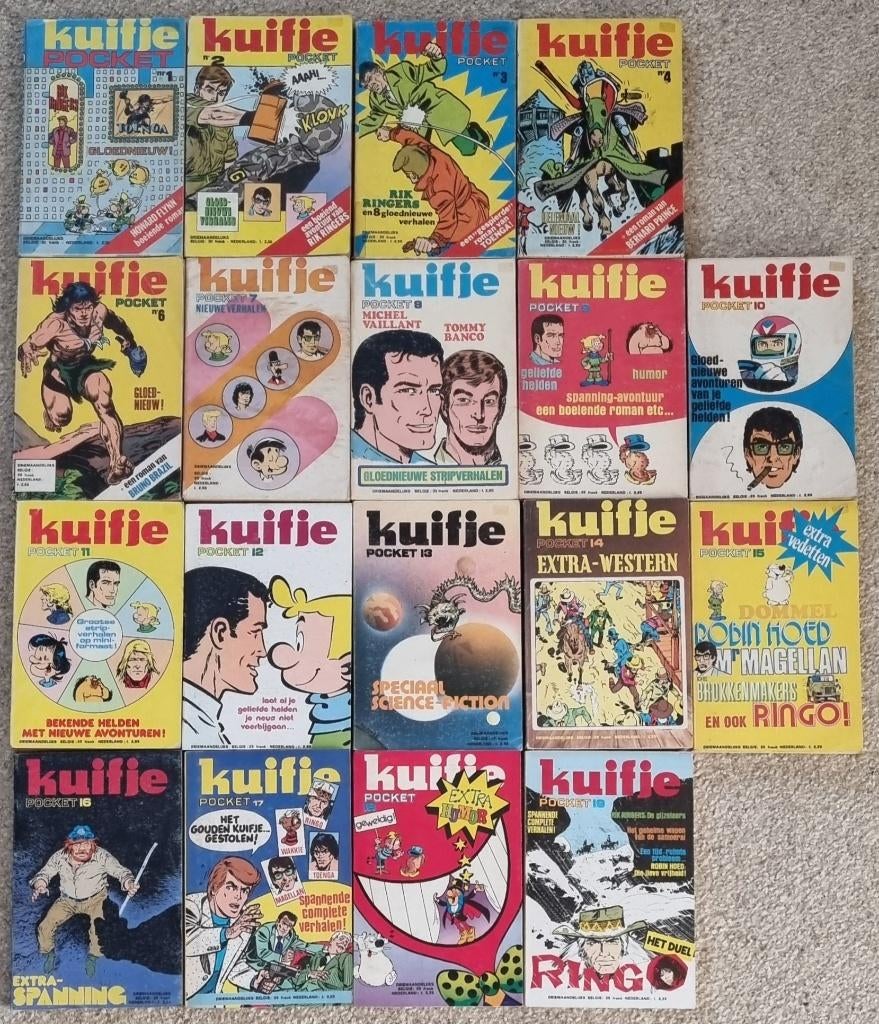 Kuifje POCKET - complete serie 1 t/m 19 (1973-1977), Boeken, Stripboeken, Gelezen, Complete serie of reeks, Ophalen of Verzenden